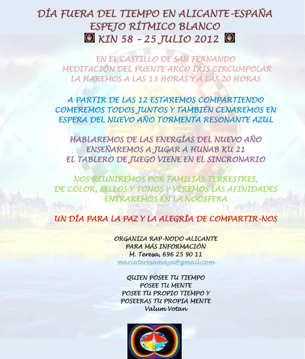 [Event flier: Contact M.Teresa, 696 25 90 11 - mariateresamaya@gmail.com]