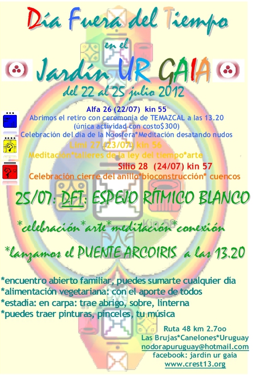 [Event flier - Contact nodorapuruguay@hotmail.com]