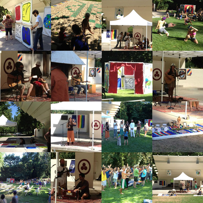[Photo Montage of Day Out of Time 2012, Ashland, Oregon]