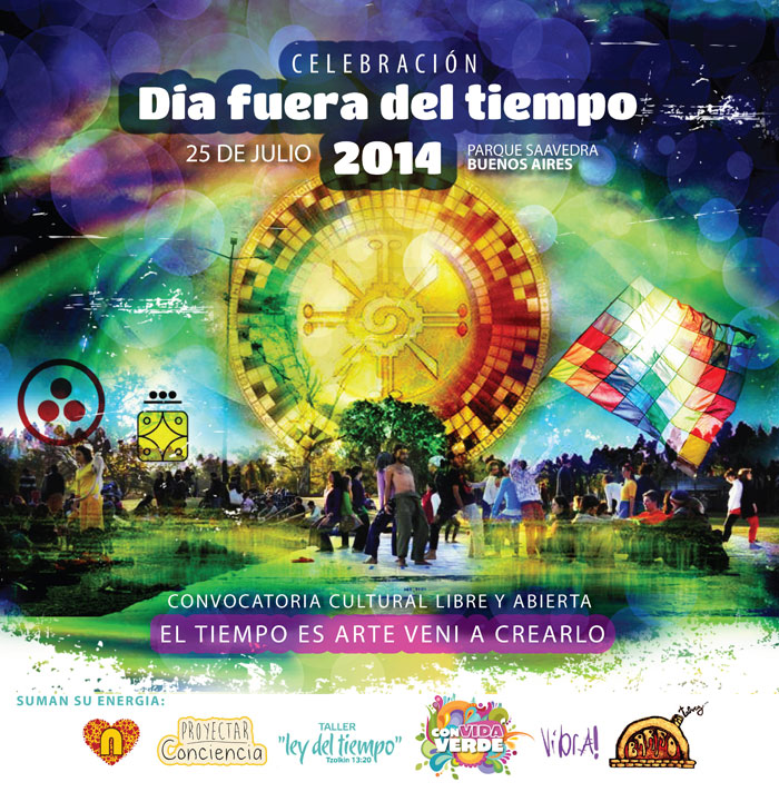 Flyer for Day Out of Time in Buenos Aires Argentina
