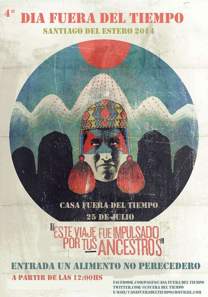 Flyer for Day out of Time in Santiago del Estero, Argentina