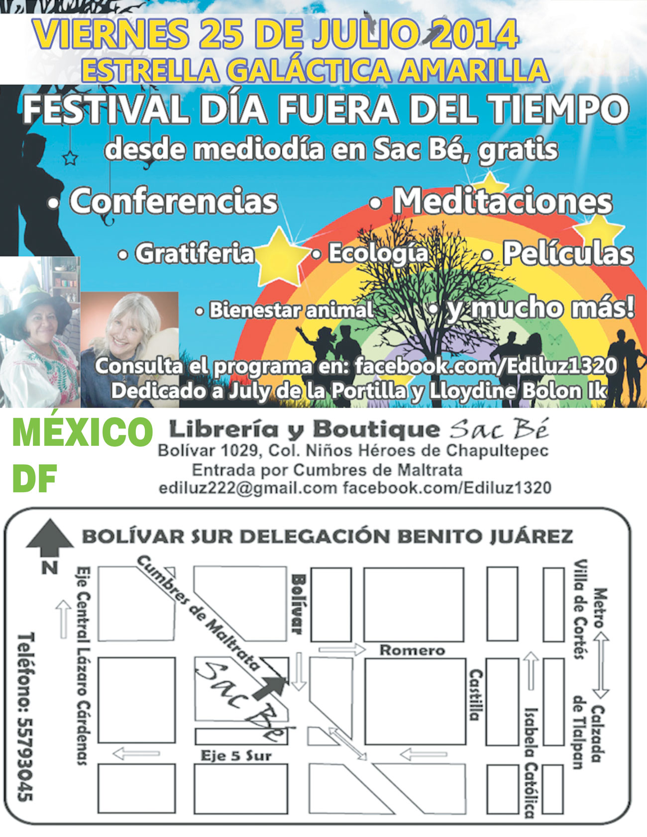 Flyer for Day out of TIme in San Pedro Garza Garcia, Mexico