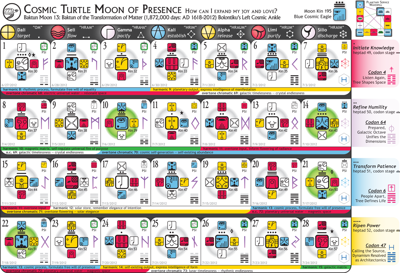 [Planetary Moon At-A-Glance - White Rhythmic Wizard Year]