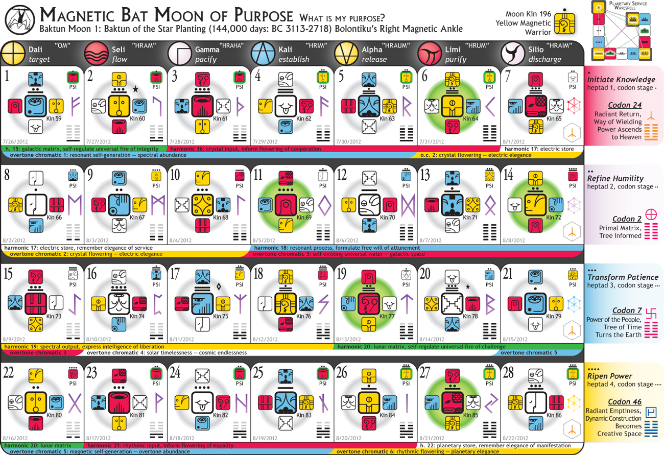 [Planetary Moon At-A-Glance - White Rhythmic Wizard Year]