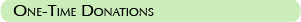 One-time Donations