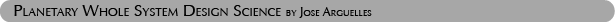 Planetary Whole Systems Design